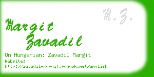 margit zavadil business card